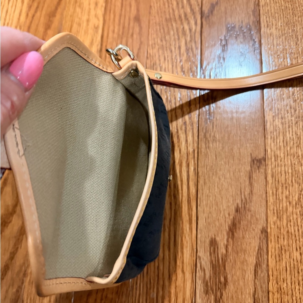 Dooney & Bourke Monogram Black and Tan Wristlet - Picture 5 of 5